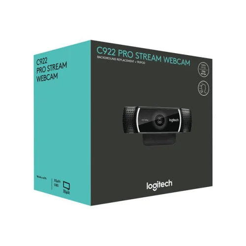 Logitech Hd Pro Webcam C922 - Webcam De Alta Definición Para Streaming