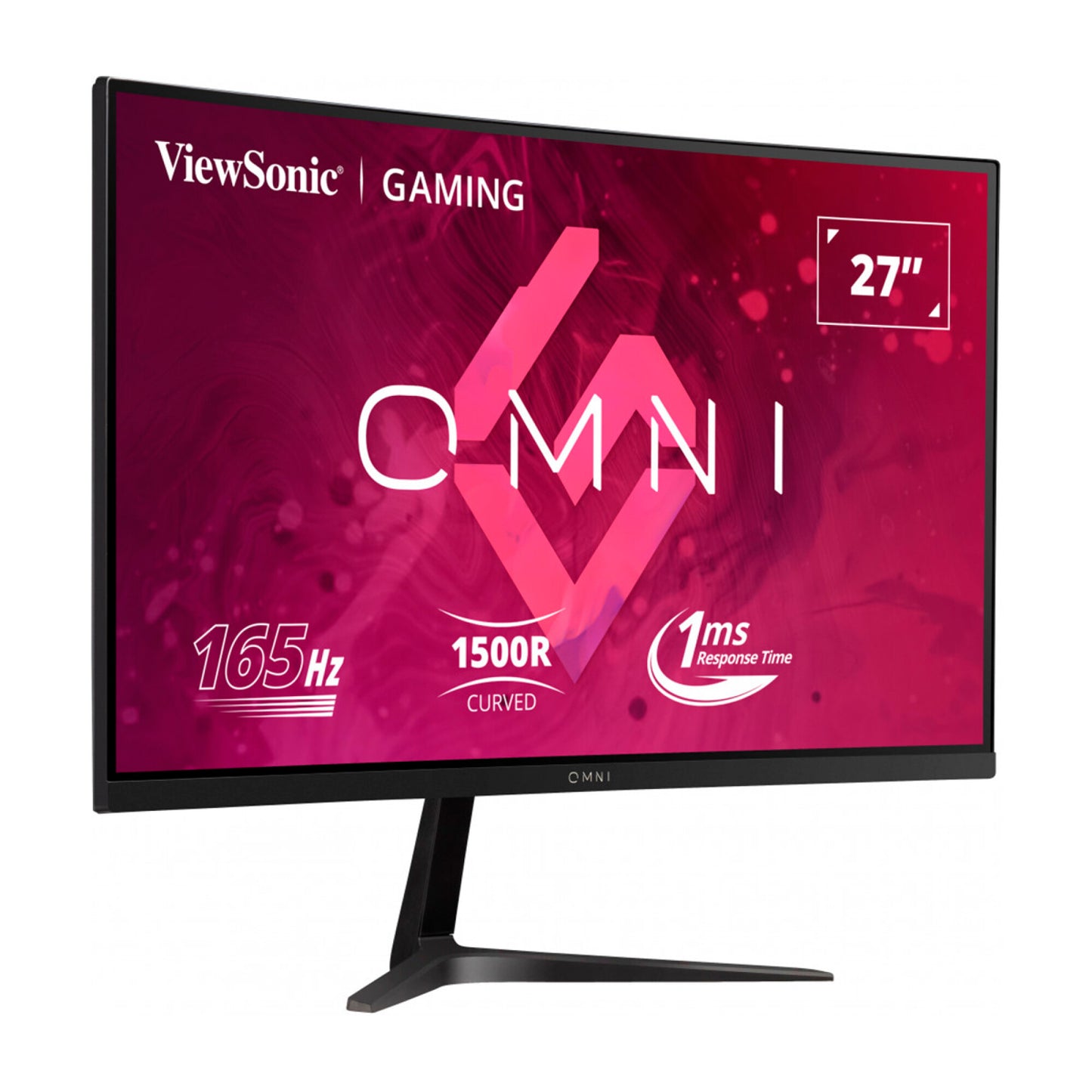 Monitor Gaming ViewSonic Omni VX2716 27" Curvo Full HD LED con 165Hz y 1ms, Negro