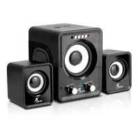 Xtech Parlantes XTS375 - Negro y Blanco - Entrada Auxiliar, Reproducción de Audio vía USB y SD