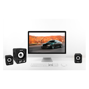 Xtech Parlantes XTS375 - Negro y Blanco - Entrada Auxiliar, Reproducción de Audio vía USB y SD