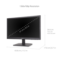 Uncategorized - Viewsonic Monitor 18.5" 1366X768/ 60Hz/Tn/Vga/Hdmi Va1903H