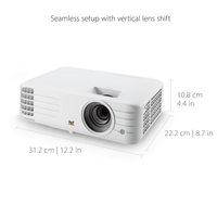 Proyector ViewSonic PX701HDH DLP con 3D, Resolución Full HD y 3,500 lúmenes, Blanco