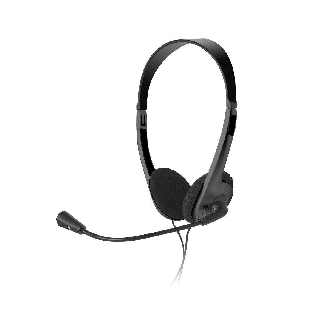 Headset Xtech XTS-220 Over-The-Ear con Micrófono, Ideal para Computadora y Videollamadas, Negro