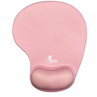 Mouse Pad Gaming Xtech XTA-530 con Almohadilla para Muñeca, Rosa